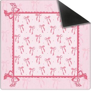 American Mahjong Coquette Pink Bow Mat